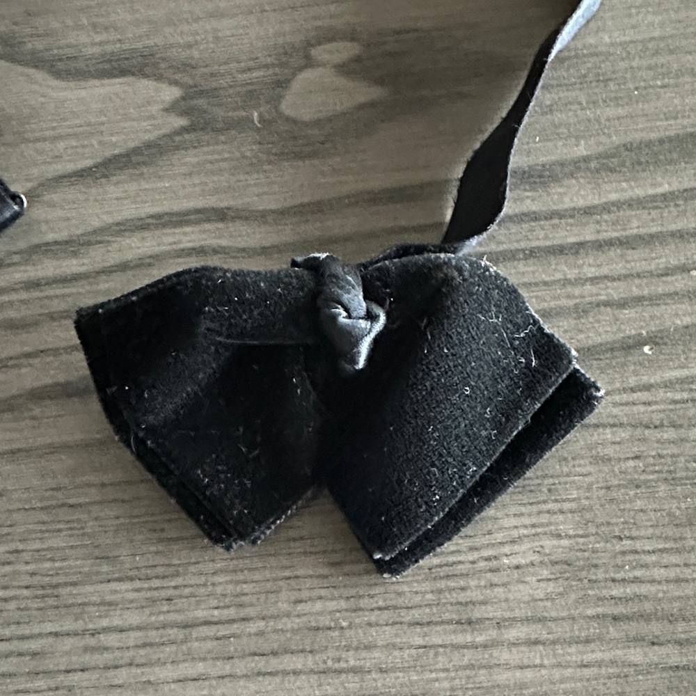 Black Velvet Bow Tie